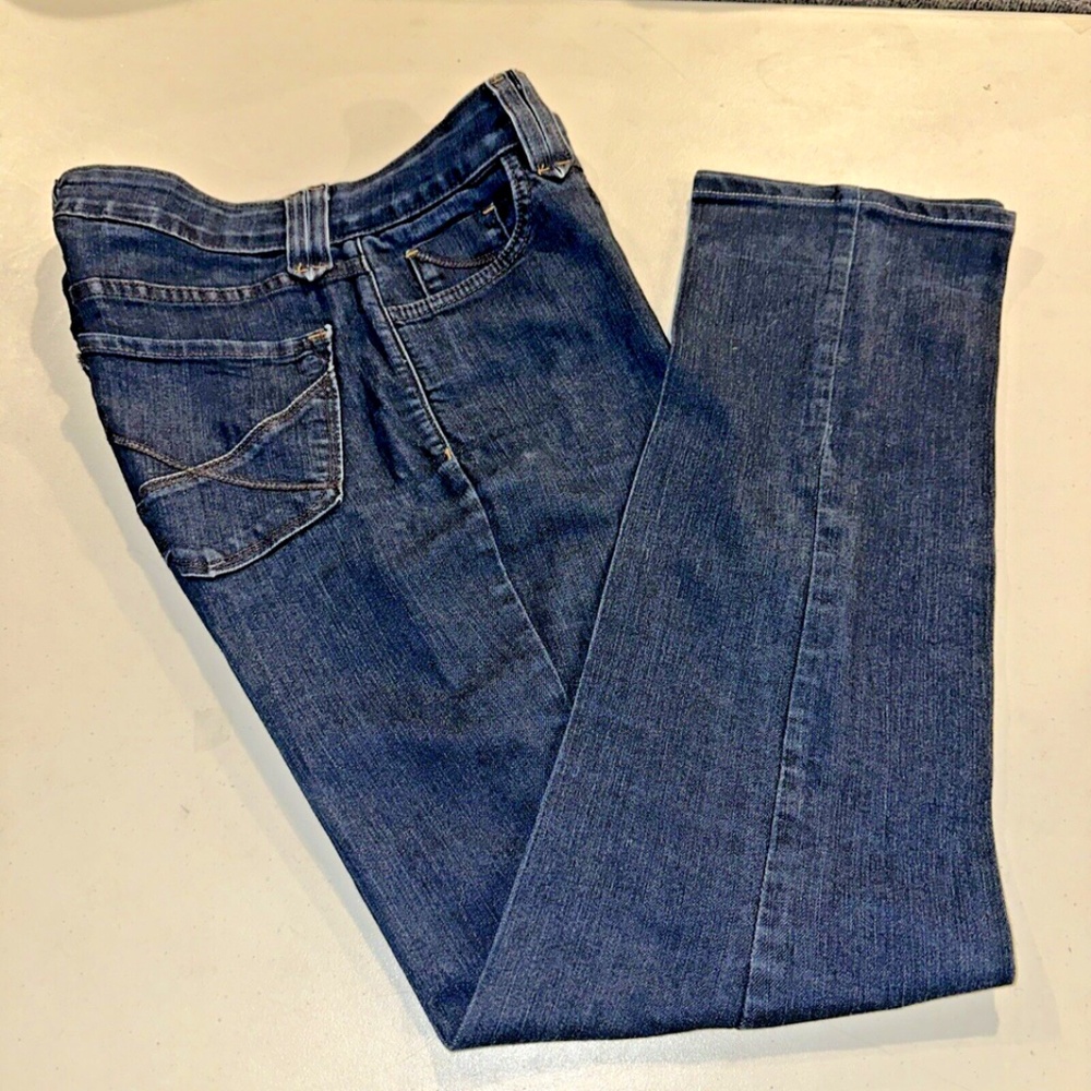 NYDJ Not Your Daughter's Jeans Straight Leg Women's Medium Blue Mid Rise Size 8